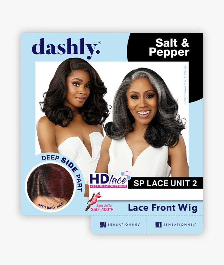 Sensationnel Dashly Lace Front Wig- Salt & Pepper Unit 2