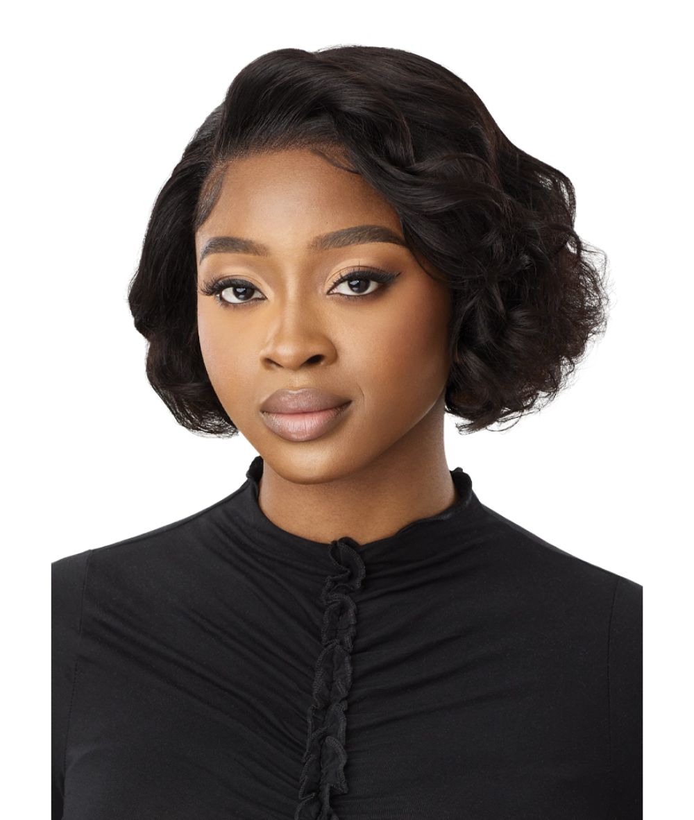 Outre Mytresses Black Label Hh Lace Front Wig 13X4 Virgin Wavy Bob 10"