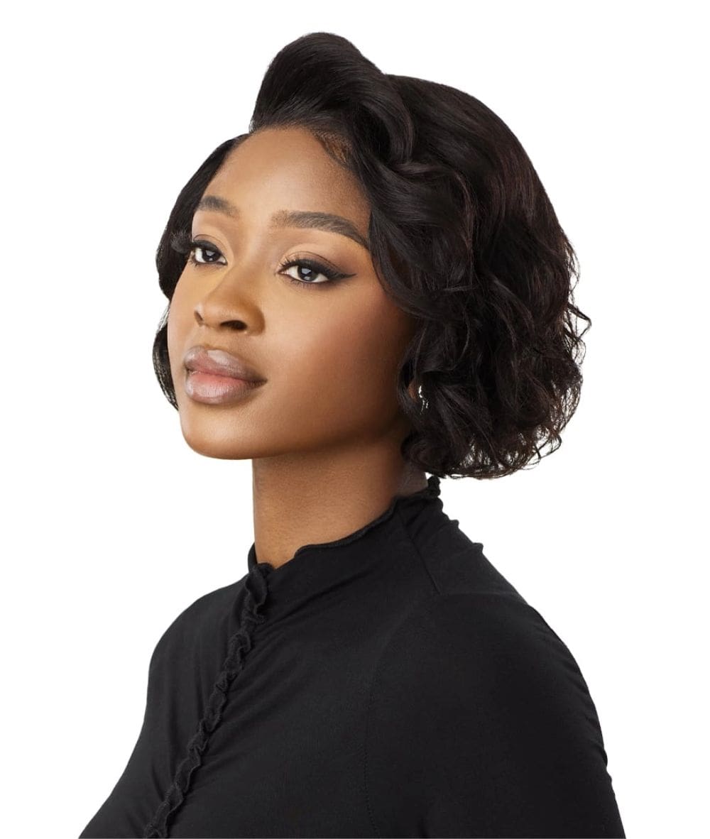 Outre Mytresses Black Label Hh Lace Front Wig 13X4 Virgin Wavy Bob 10"