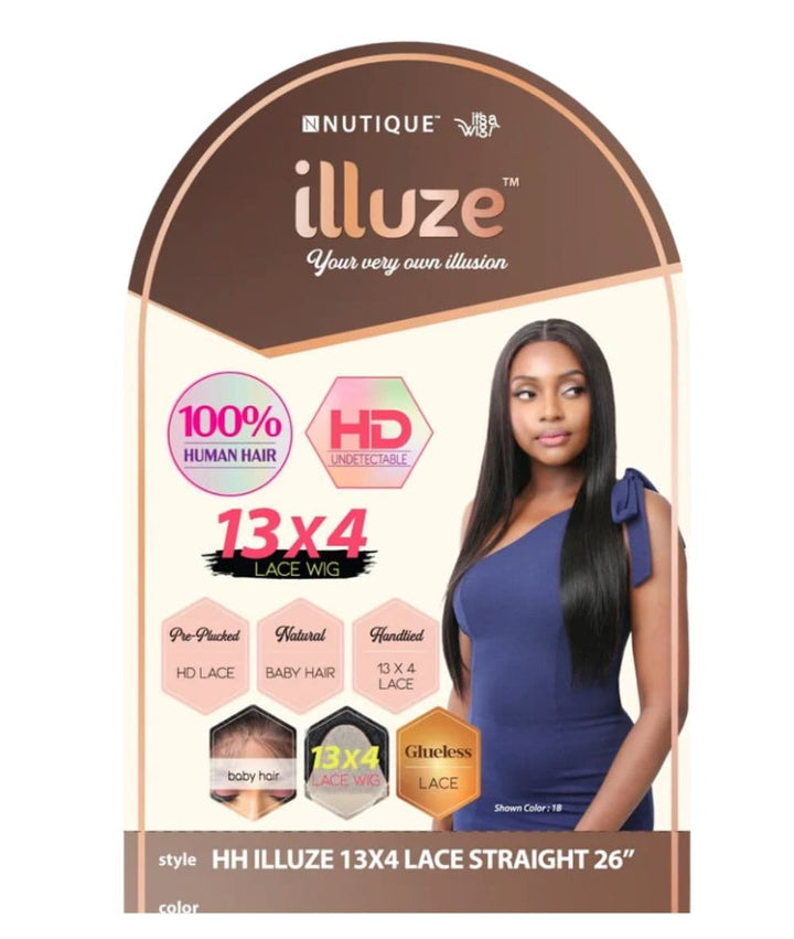Nutique Illuze 13X4 Human Hair Lace Front Wig- Straight 26