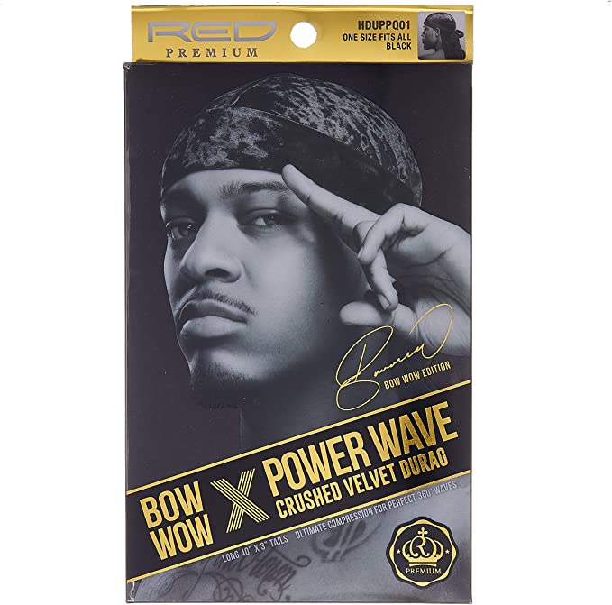 Red By Kiss Premium Power Wave Crushed Velvet Durag 