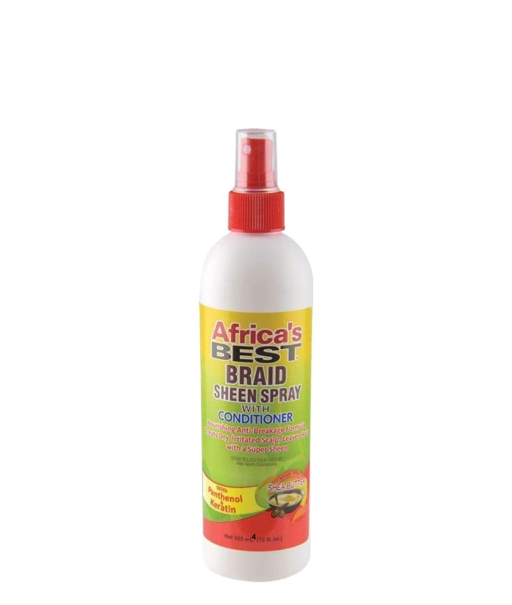 Africas Best Braid Sheen Spray 12oz