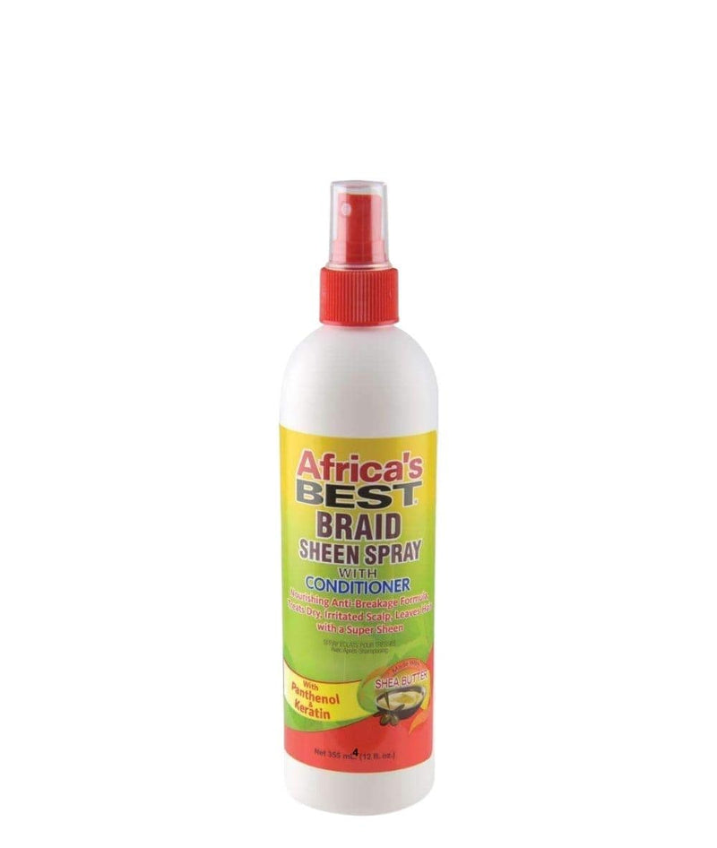 Africas Best Braid Sheen Spray 12Oz