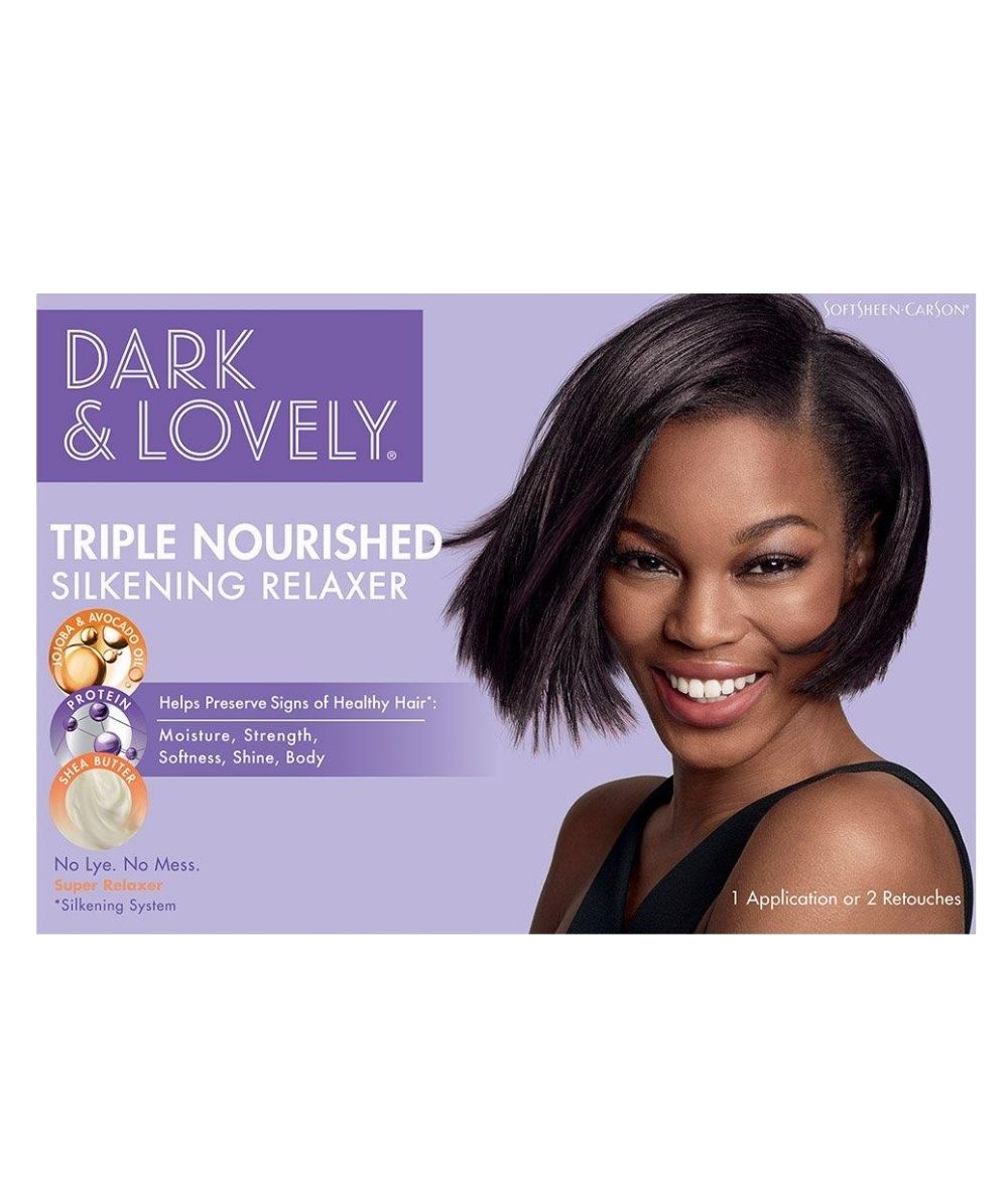 Dark And Lovely Healthy-Gloss 5 Shea Moisture No-Lye Relaxer Kit, HAIR CARE - Cloré Beauty