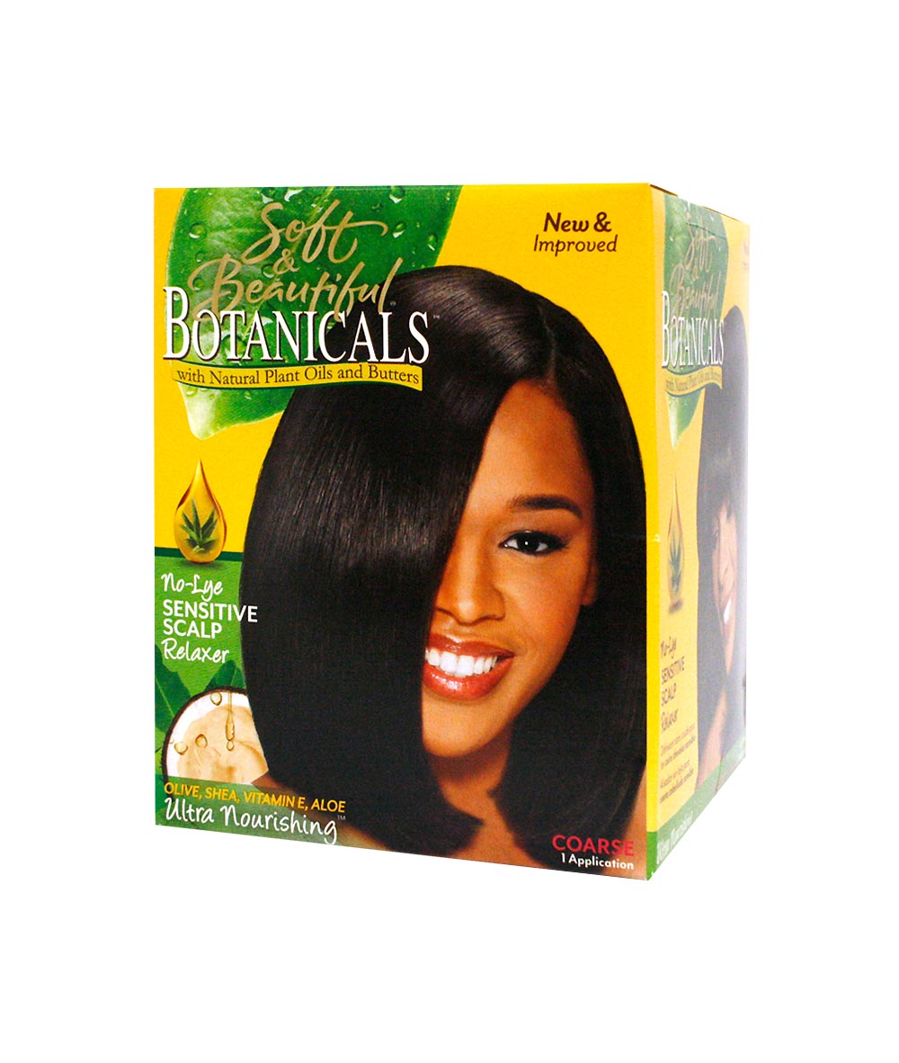 Soft & Beautiful Botanicals No-Lye Sensitive Scalp Relaxer 1 Application Kit