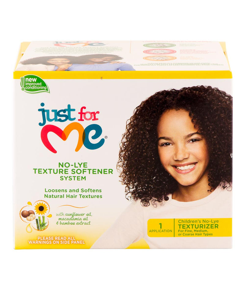 Just For Me NoLye Texture Softener System Kit Cloré Beauty