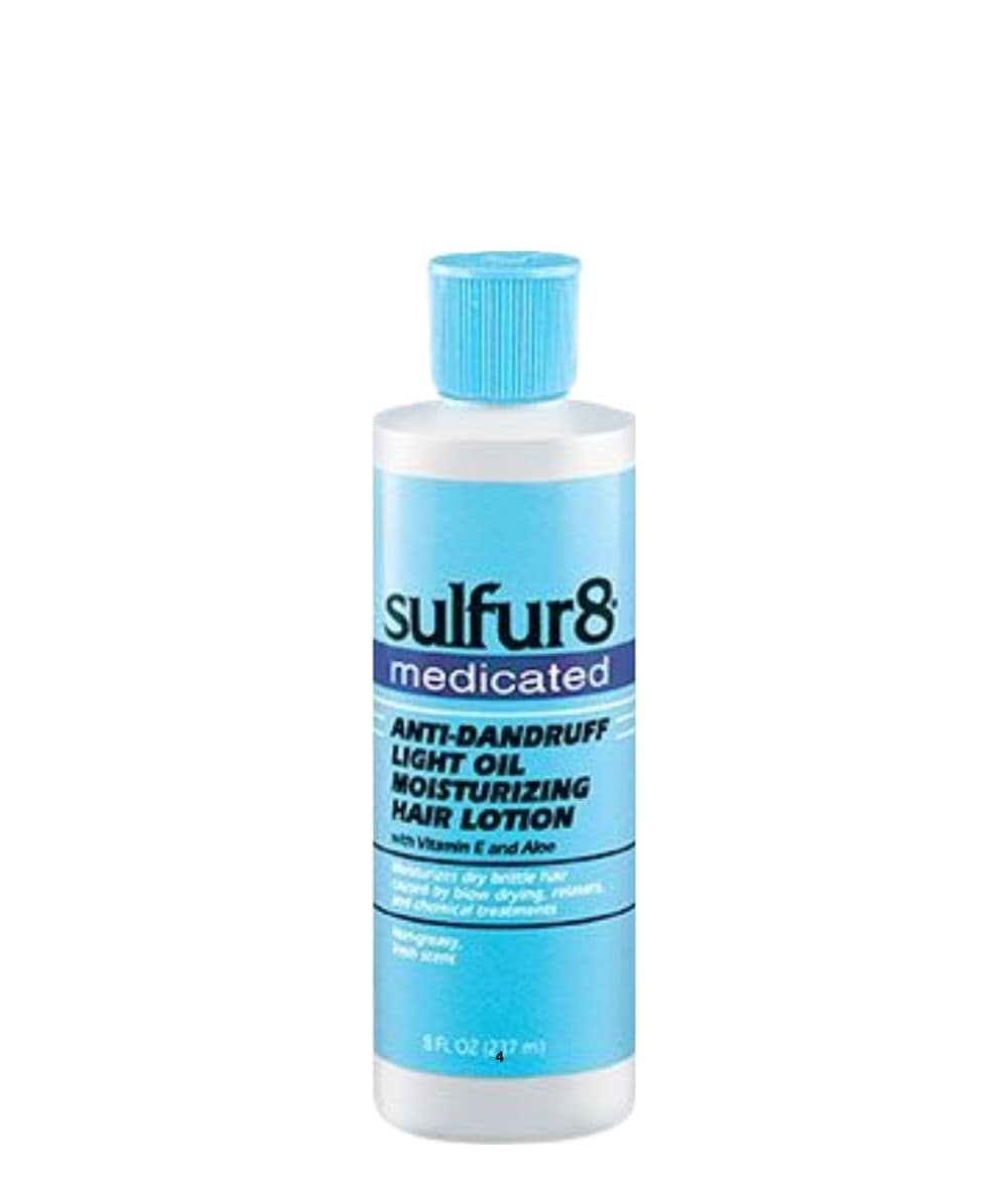 Sulfur 8 Medicated Anti-Dandruff Oil Moisturizing Hair Lotion[Light] 8Oz, HAIR CARE - Cloré Beauty