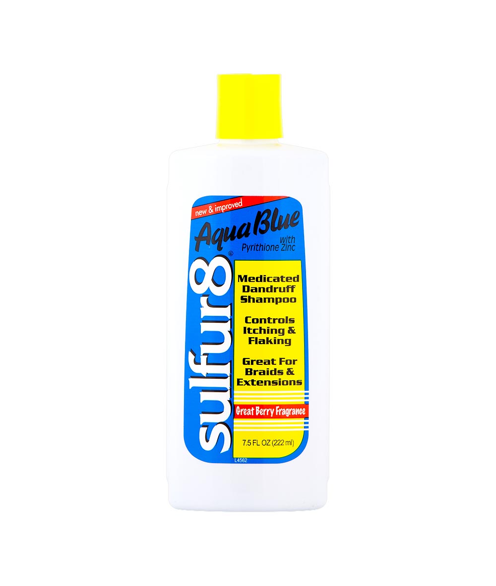 Sulfur 8 Aqua Blue Medicated Dandruff Shampoo 7.5Oz, HAIR CARE - Cloré Beauty