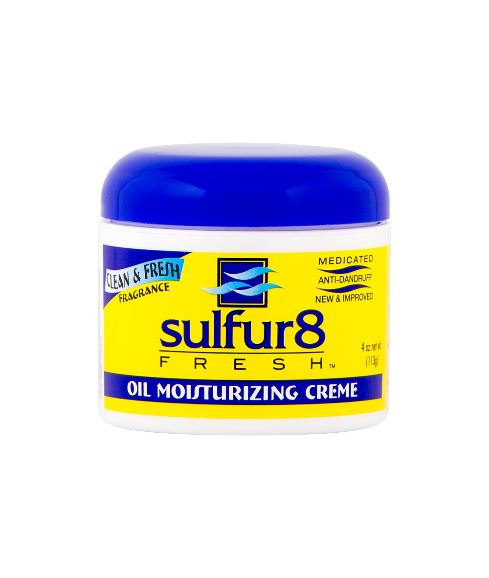 Sulfur 8 Fresh Medicated Anti-Dandruff Oil Moisturizing Creme 4Oz, HAIR CARE - Cloré Beauty