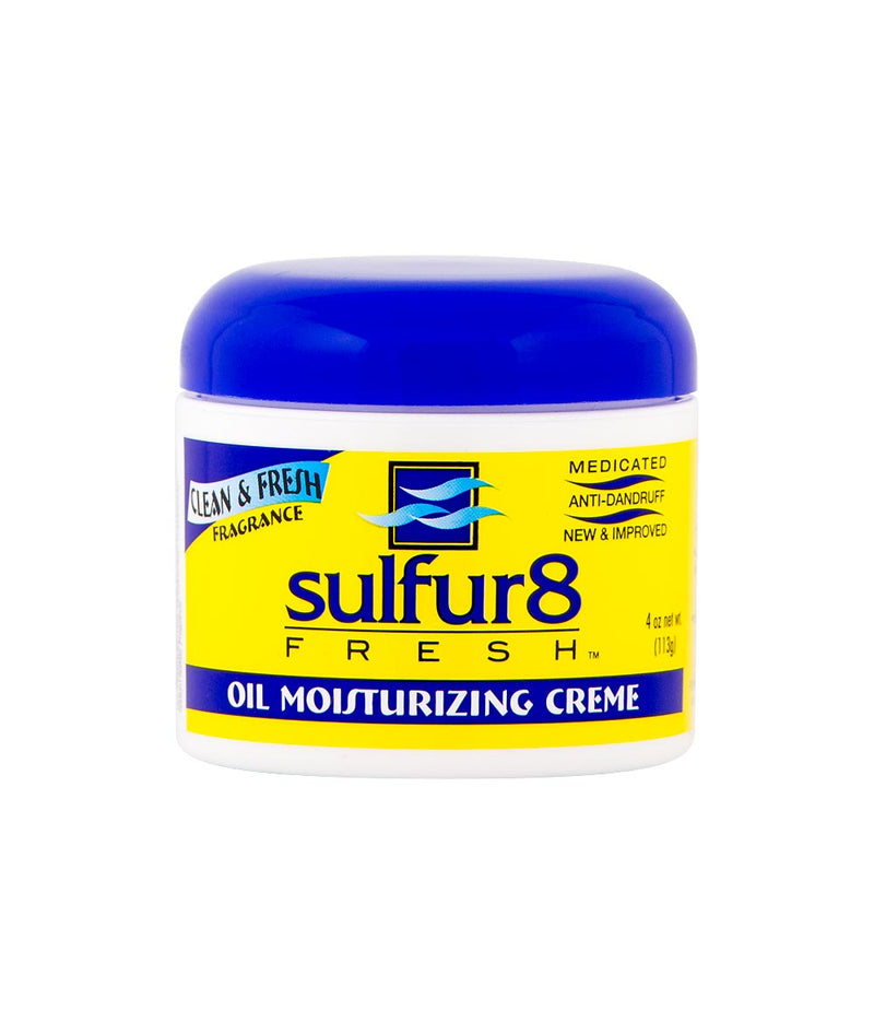 Sulfur 8 Fresh Medicated Anti-Dandruff Oil Moisturizing Creme 4Oz