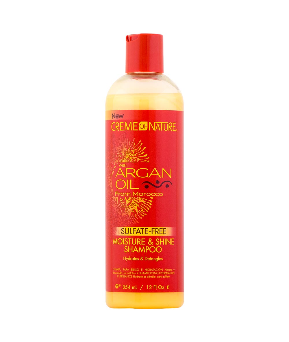 Creme Of Nature With Argan Oil From Morocco Sulfate-Free Moist Shampoo 12Oz, Hair Care - Cloré Beauty