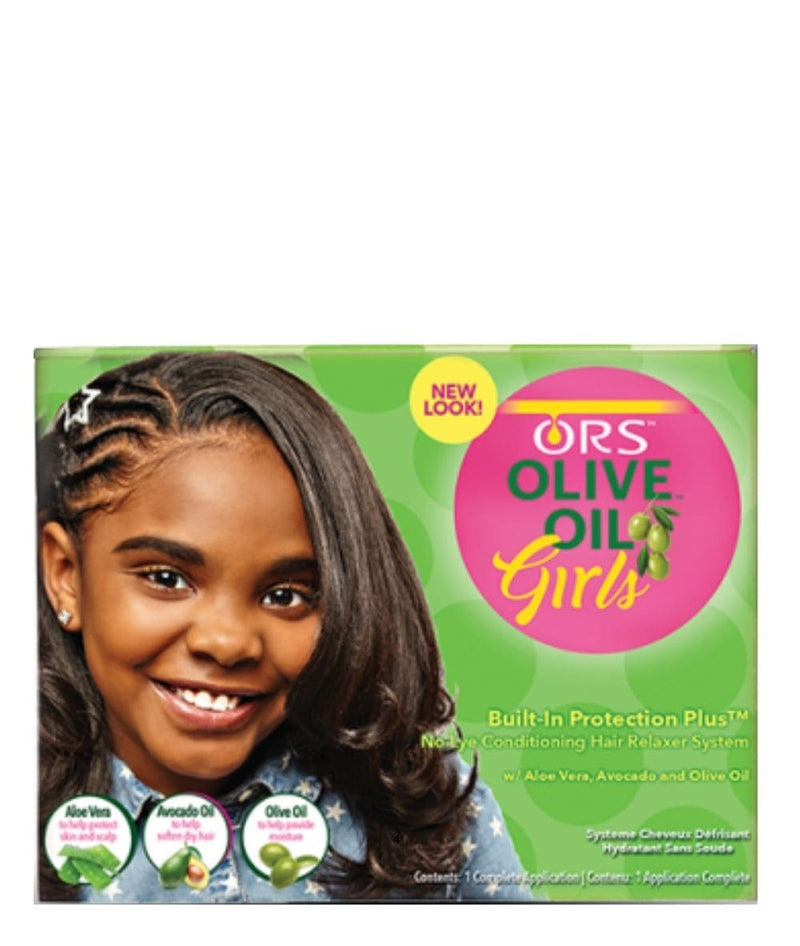 Ors Olive Oil Girls No-Lye Conditioning Hair Relaxer System Kit