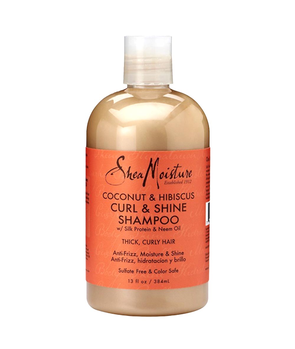 SheaMoisture Coconut & Hibiscus Curl & Shine Shampoo 13oz, HAIR CARE - Cloré Beauty