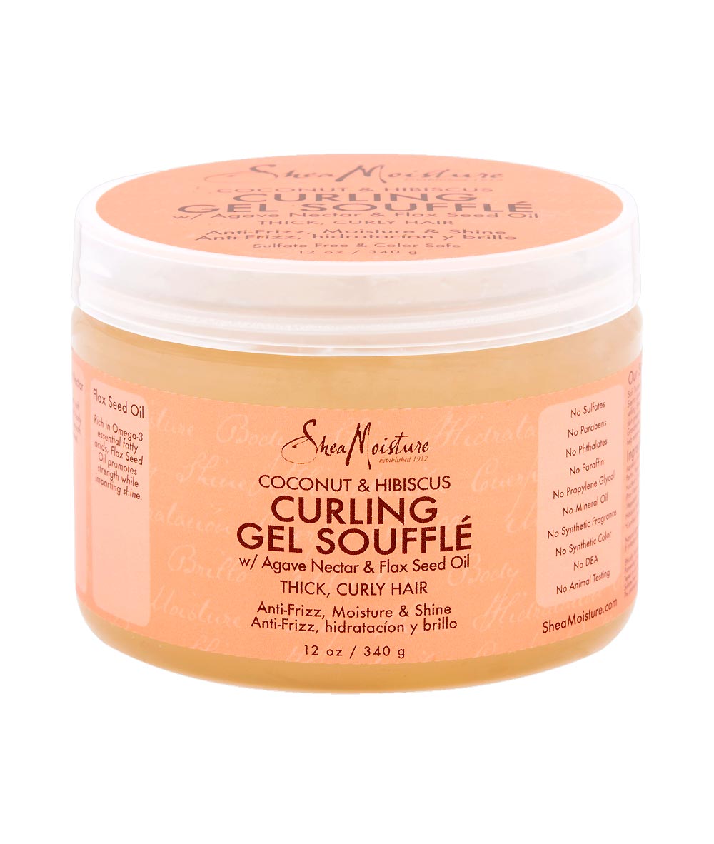 SheaMoisture Coconut & Hibiscus Curling Gel Souffle 12oz, HAIR CARE - Cloré Beauty