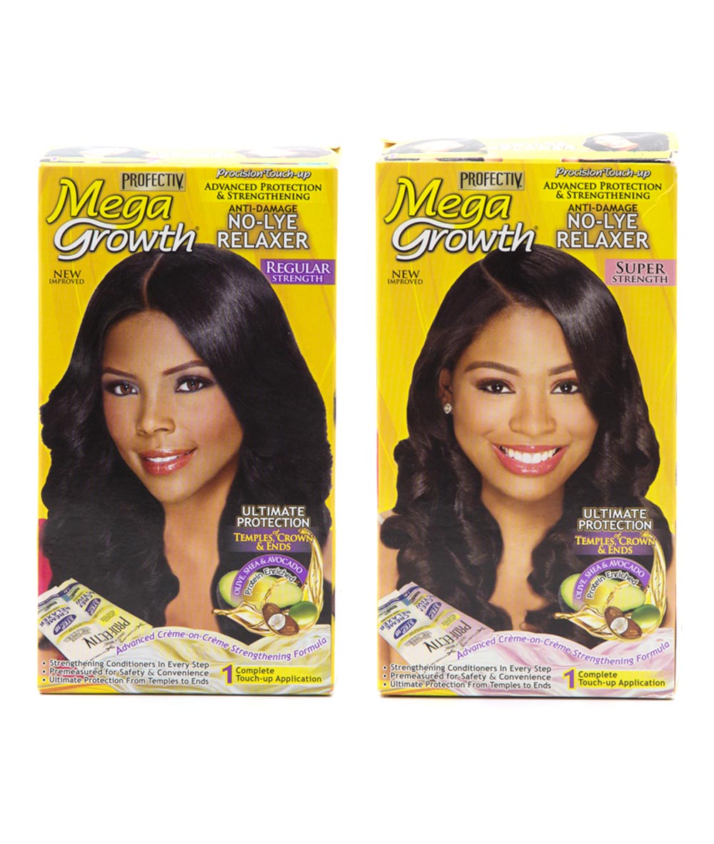 Profectiv Mega Growth Anti-Damage No-Lye Relaxer 1 Complete Touch-Up Application, Hair Care - Cloré Beauty
