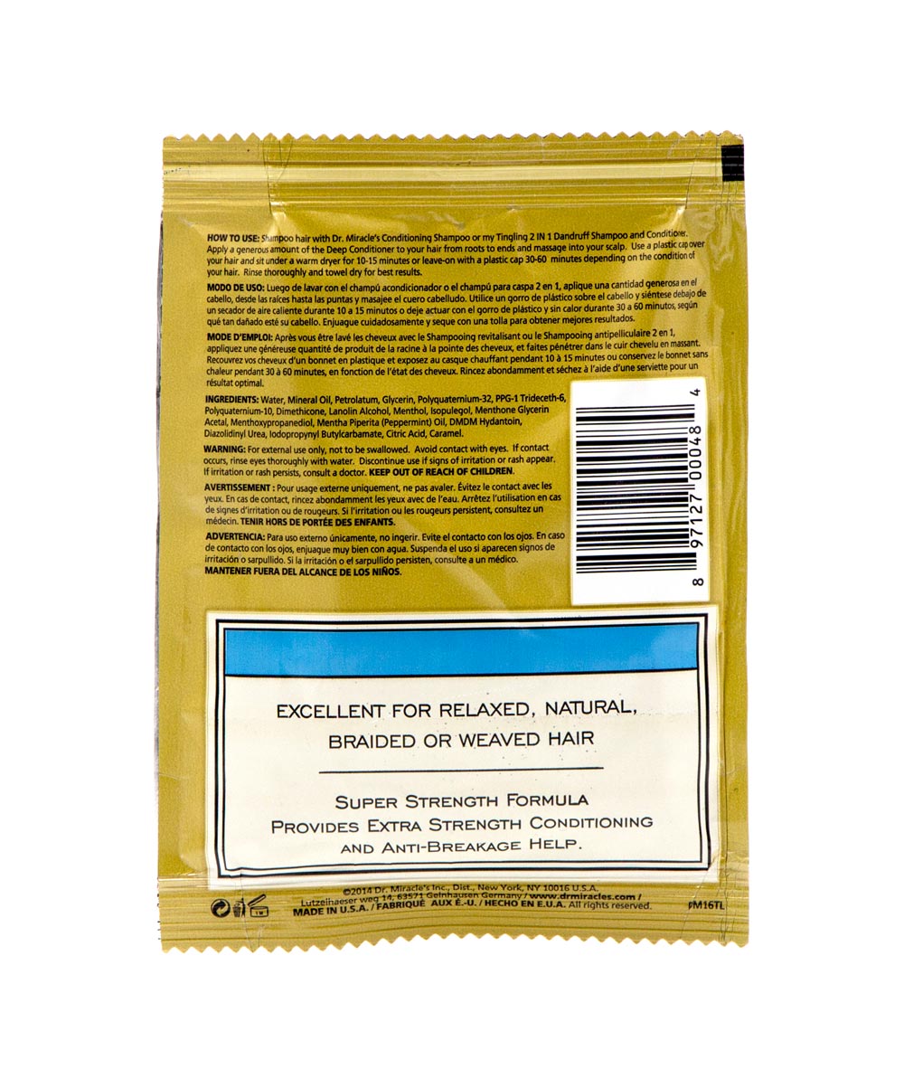Dr. Miracles Cleanse & Condition Deep Conditioner 1.75 Oz, HAIR CARE - Cloré Beauty