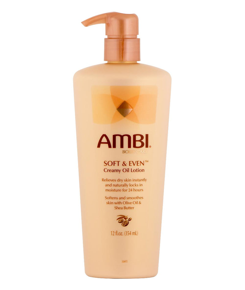 Ambi Soft & Even Creamy Oil Lotion 12Oz