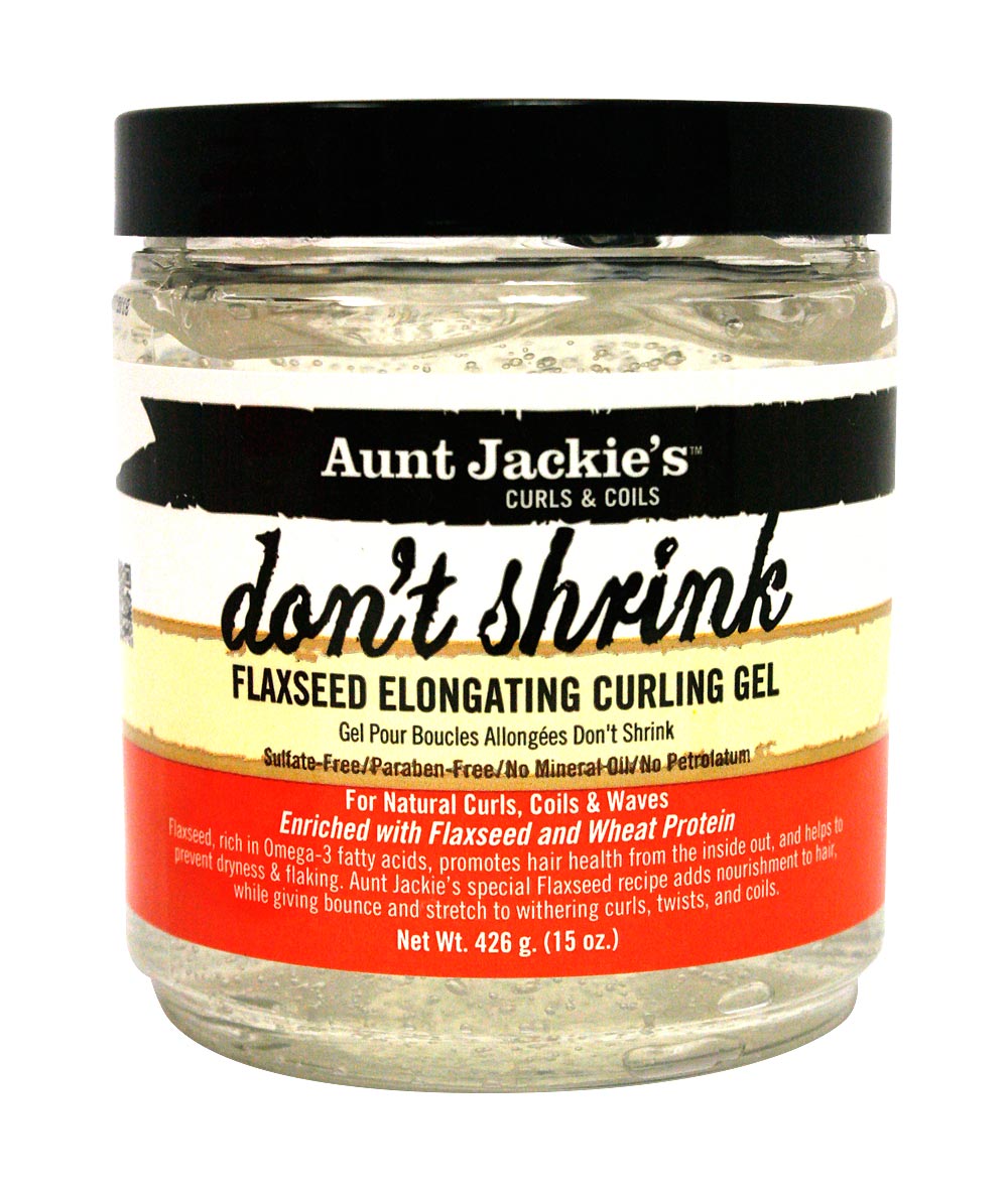 Aunt Jackie's Don't Shrink Flaxseed Elongating Curling Gel 15oz, HAIR CARE - Cloré Beauty