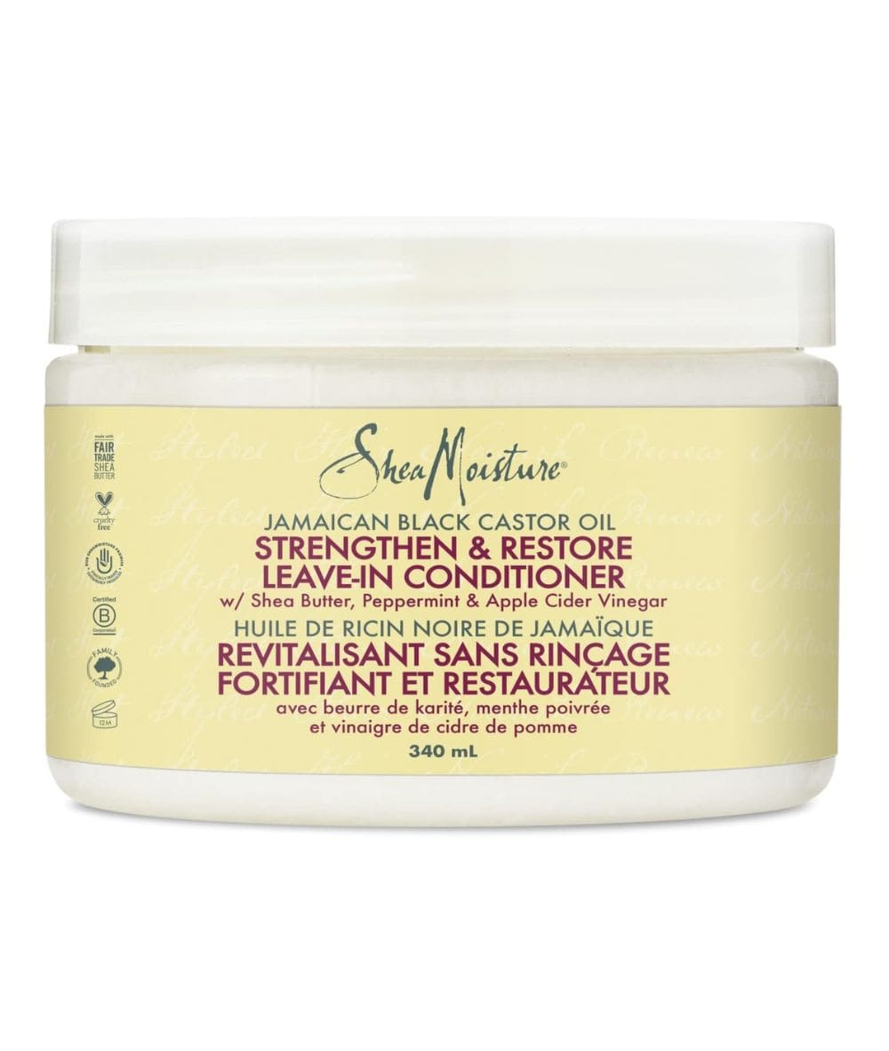 SheaMoisture Jamaican Black Castor Oil Leave-In Cnd 325Ml, HAIR CARE - Cloré Beauty