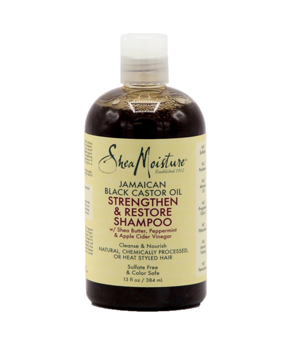 SheaMoisture Jamaican Black Castor Oil Shampoo 379Ml, HAIR CARE - Cloré Beauty