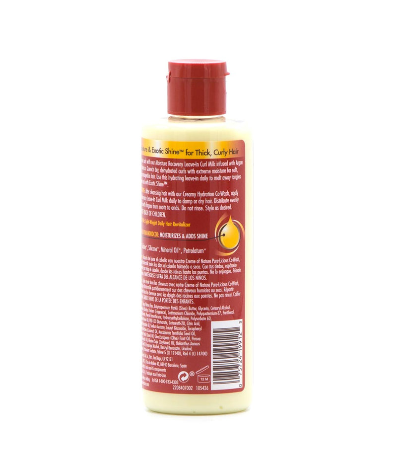 Creme Of Nature Arg/O Moist Recovery Leave-In Curl Hair Milk 8Oz