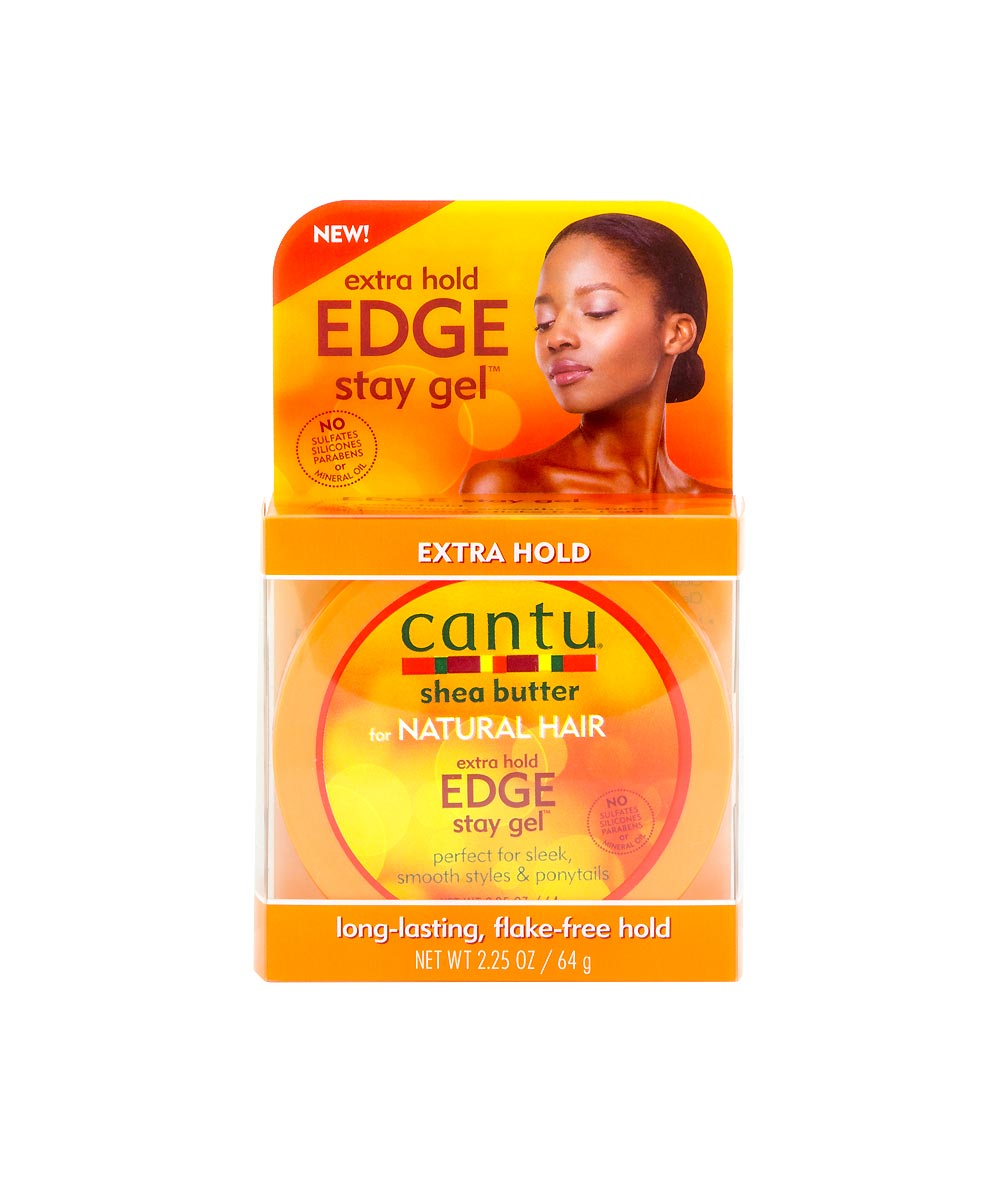 Cantu S/B Natural Hair Edge Stay Gel[Extra Hold] 2.25Oz