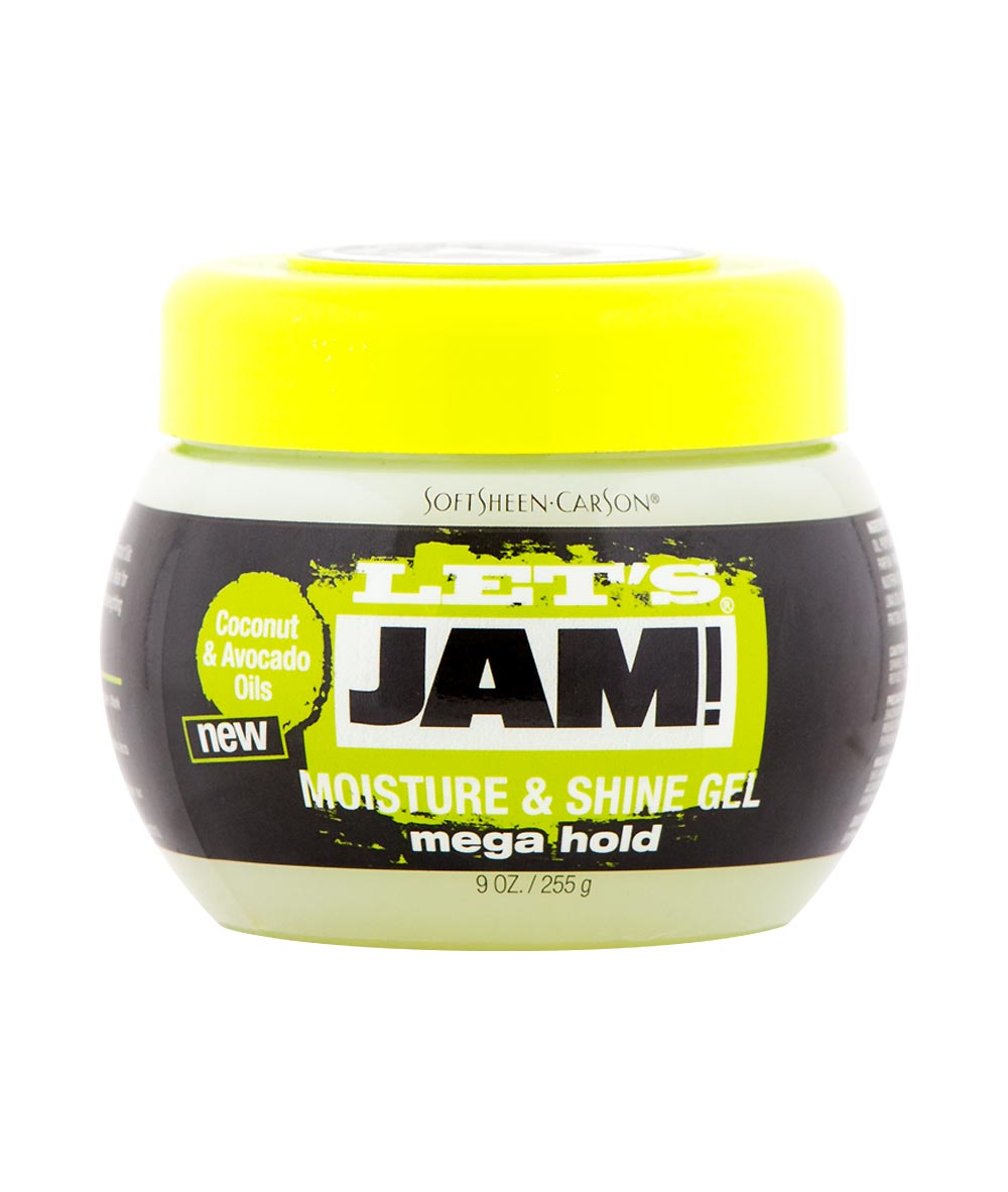 Lets Jam Coconut&Avocado Moisture&Shine Gel[Mega Hold] 9Oz