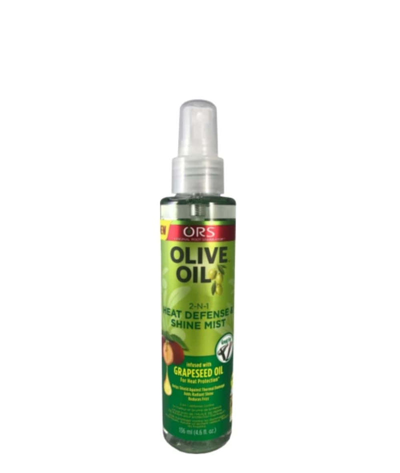 Ors Olive Oil Grapeseed Oil 2-N-1 Heat Defense&Shine Mist 4.6Oz