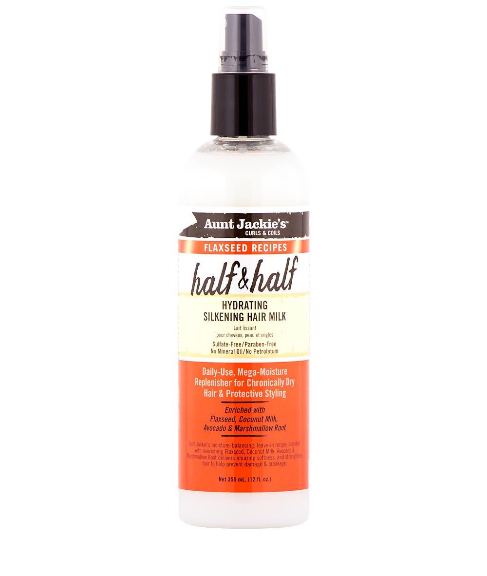 Aunt Jackie's Half&Half Hydrating Silkening Hair Milk 12oz, Hair Care - Cloré Beauty