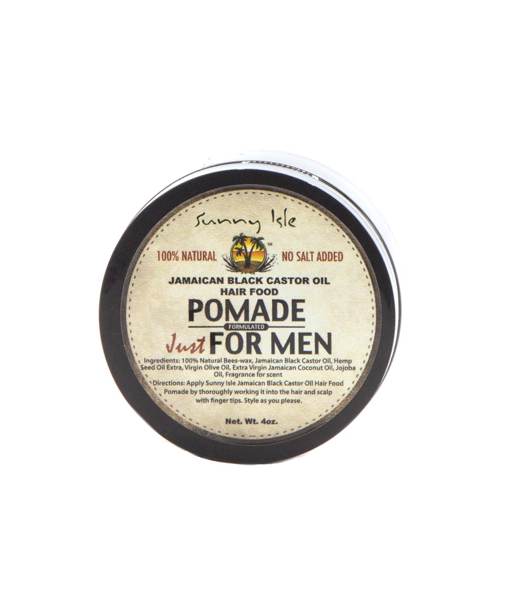 Sunny Isle Jmc Blk/C Oil Hair Food Pomade Just For Men 4oz