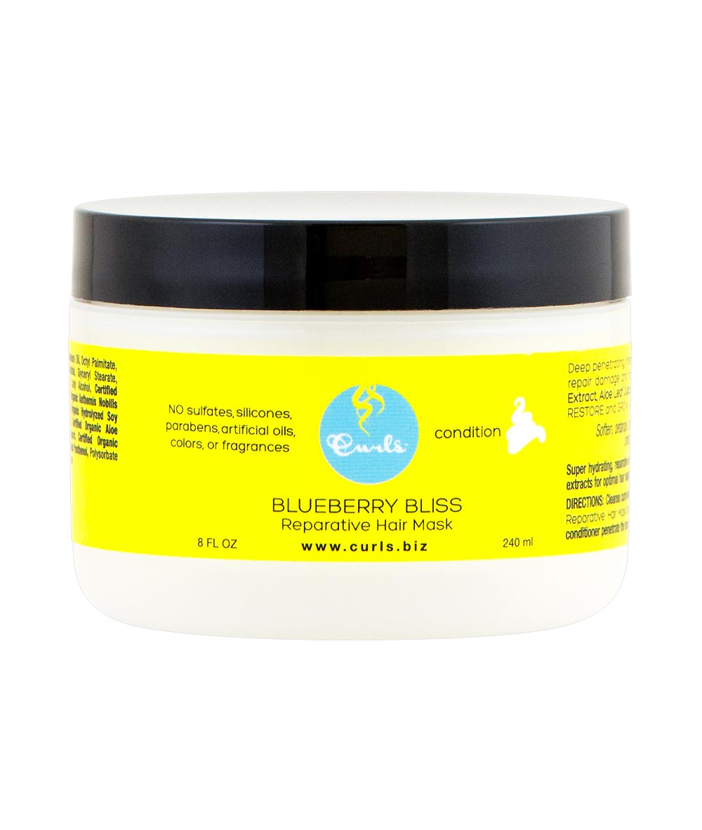 Curls Blueberry Bliss Reparative Hair Mask 8oz, HAIR CARE - Cloré Beauty