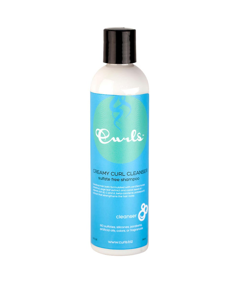 Curls Creamy Curl Cleanser Sulfate Free Shampoo 8Oz