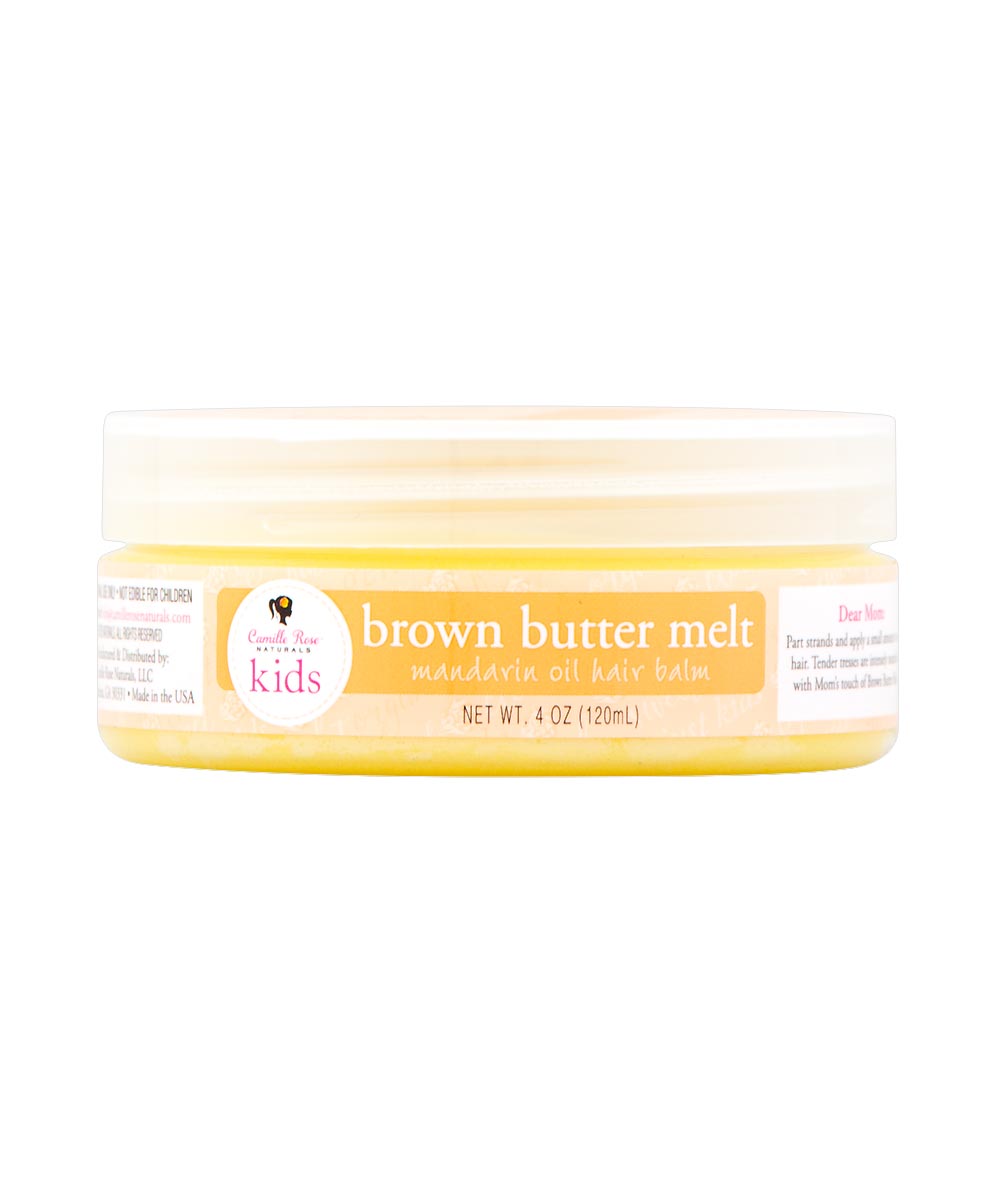 Camille Rose Kids Brown Butter Melt Mandarin Oil Hair Balm 4oz, Hair Care - Cloré Beauty