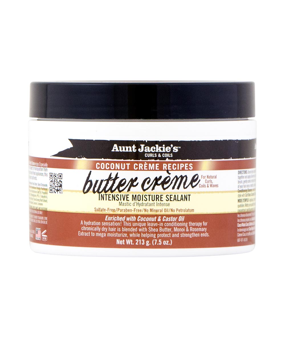 Aunt Jackie's Coconut CrÃ¨me Recipes Butter CrÃ¨me Intensive Moisture Sealant 7.5oz, Hair Care - Cloré Beauty