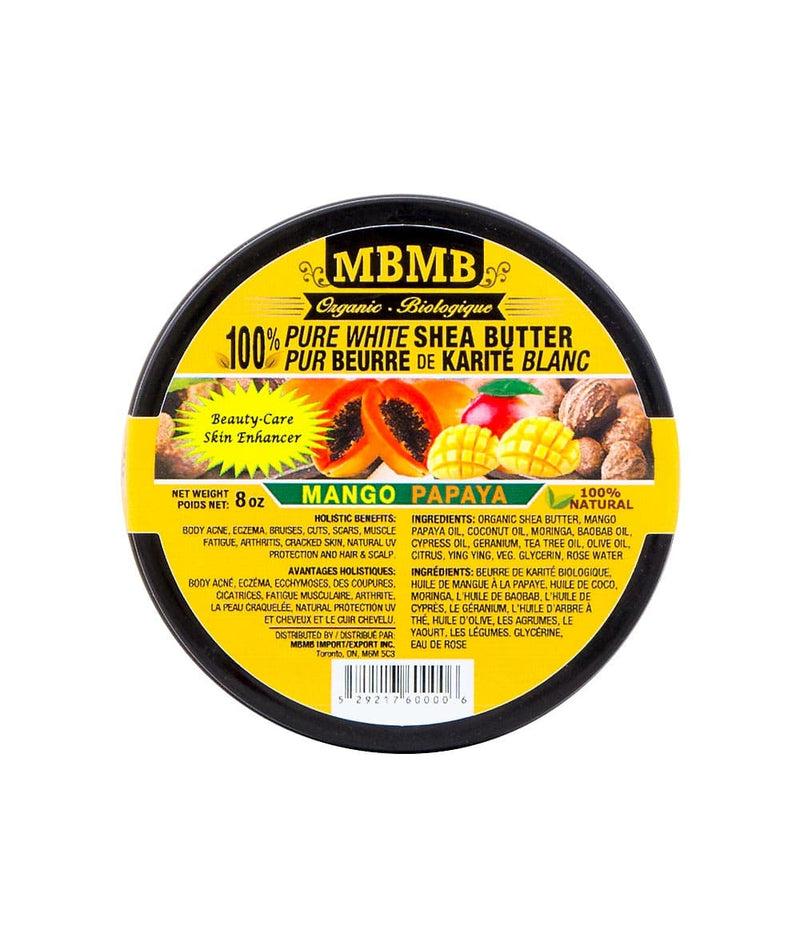 Mbmb 100% Pure White Shea Butter[Mango Papaya] 8Oz