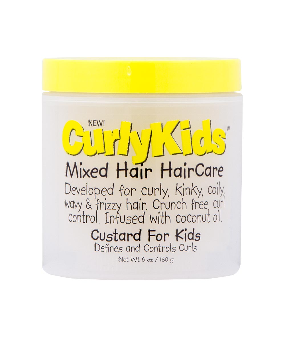 Curlykids Mixed Hair Haircare Custard For Kids Defines And Controls Curls 6Oz, HAIR CARE - Cloré Beauty