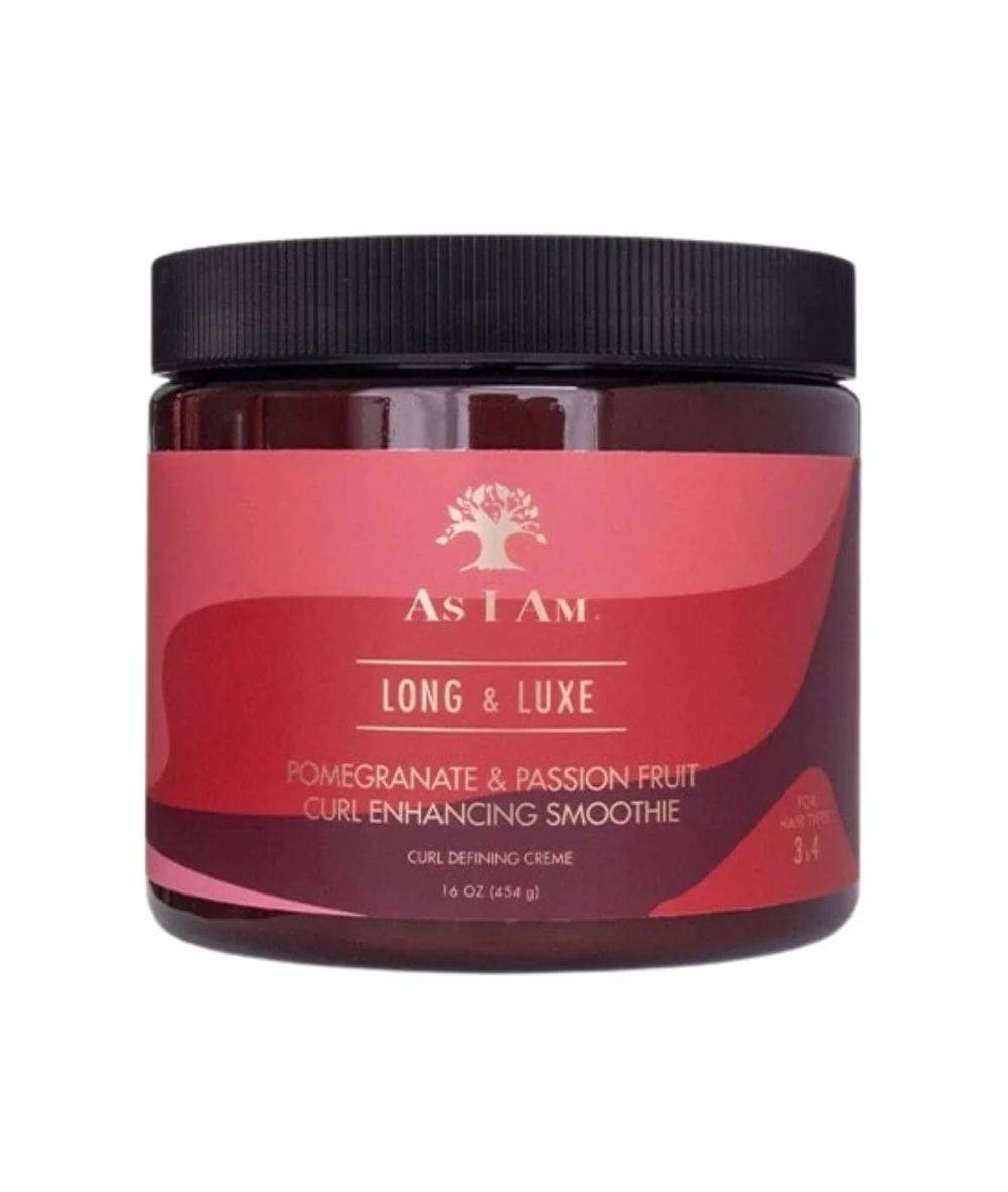 As I Am Long And Luxe Pomegranate & Passion Fruit Curl Enhancing Smoothie 16oz, Hair Care - Cloré Beauty