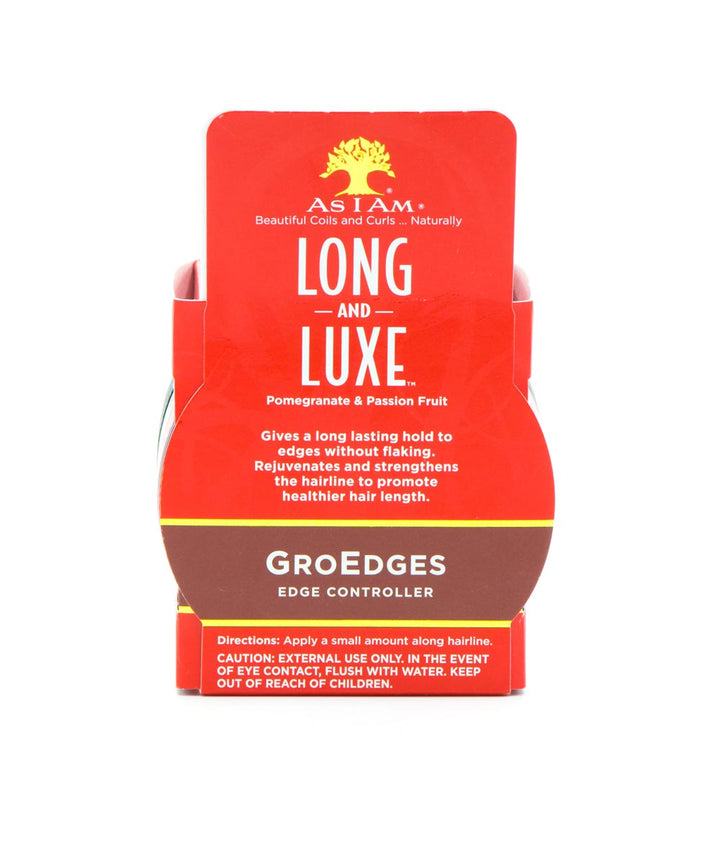 As I Am Long And Luxe Pomegranate & Passion Fruit Gro Edges Edge Controller 4oz