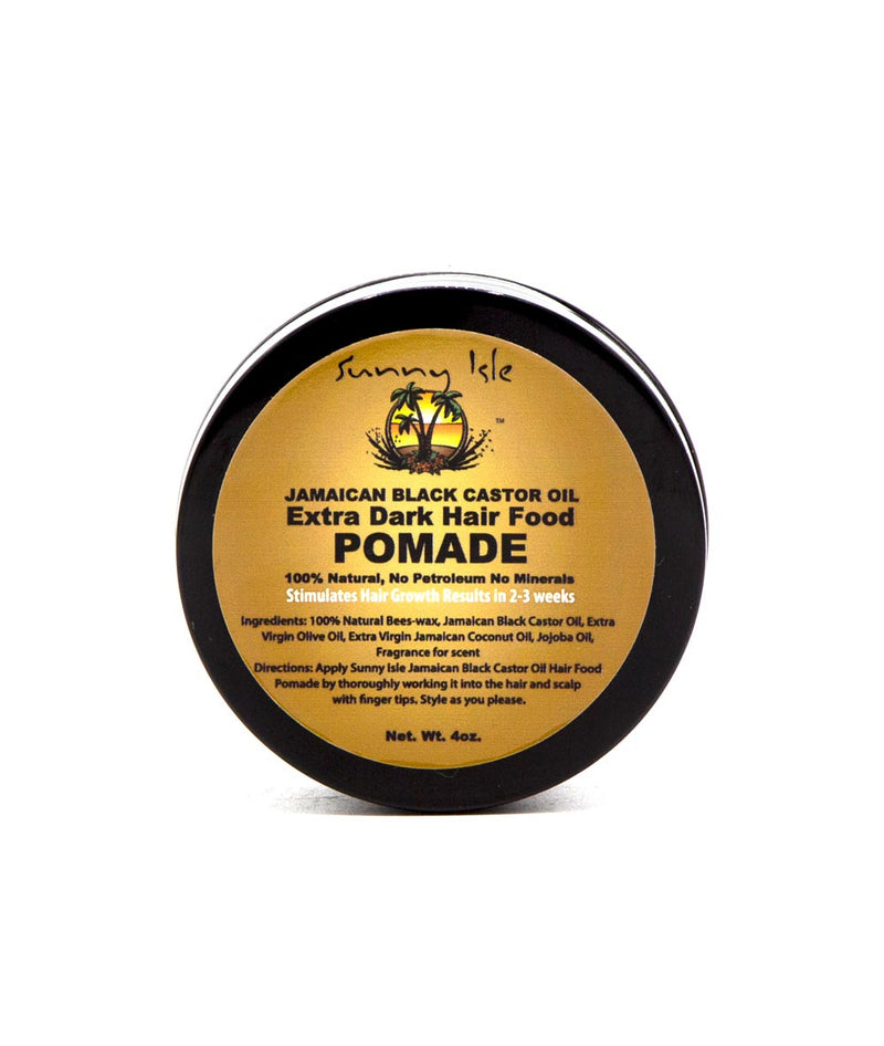 Sunny Isle Jamaican Black Castor Oil Hair Food Pomade[Extra Dark] 4Oz