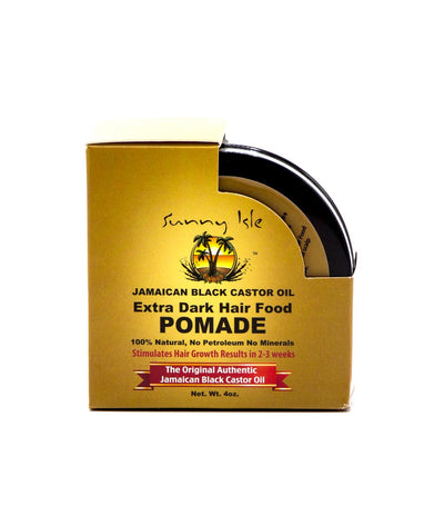 Sunny Isle Jamaican Black Castor Oil Hair Food Pomade[Extra Dark] 4Oz