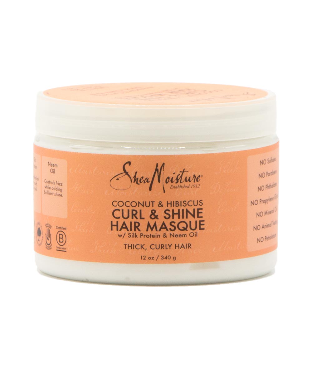 SheaMoisture Coconut & Hibiscus Hair Masque 12oz, HAIR CARE - Cloré Beauty