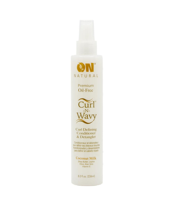 On Natural Curl-N-Wavy Curl Defining Conditioner&Detangler 8Oz