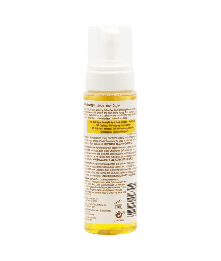 Lottabody Milk&Honey Refine Me Curl Defining Mousse 7Oz