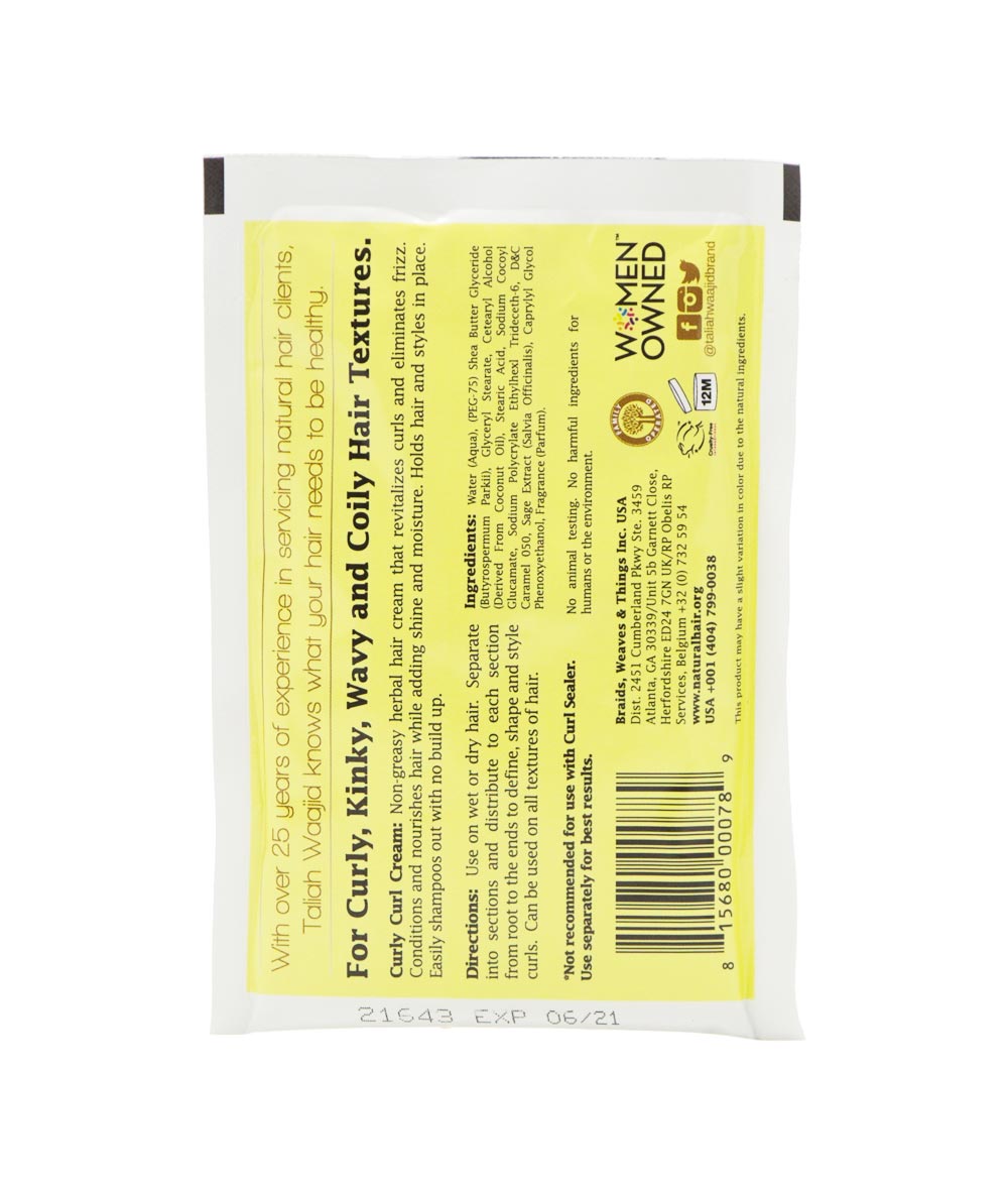 Taliah Waajid Curly Curl Cream 2Oz, HAIR CARE - Cloré Beauty