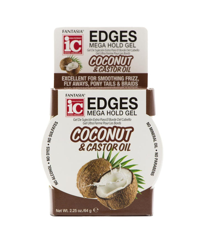 Fantasia Ic Coconut&Castor Oil Edge[Mega Hold] 2.25Oz