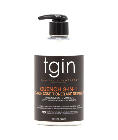 Tgin Quench 3-In-1 Co-Wash Conditioner And Detangler 13Oz