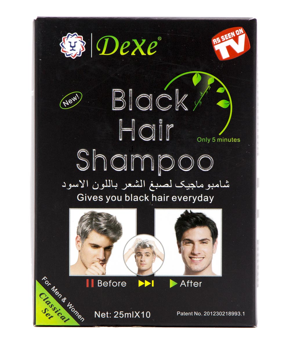 Dexe Black Hair Shampoo 25Mlx10, HAIR CARE - Cloré Beauty