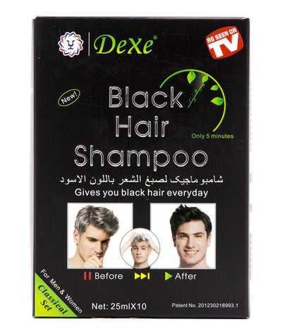 Dexe Black Hair Shampoo 25Mlx10