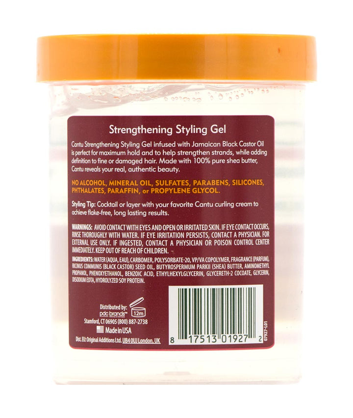 Cantu Shea Butter Strengthening Styling Gel [Jamaican Black Castor Oil] 18.5oz