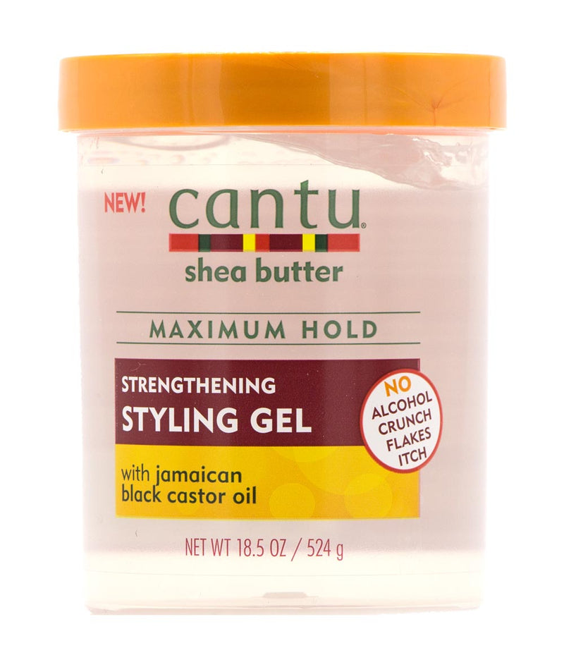 Cantu Shea Butter Strengthening Styling Gel[Jamaican Black Castor Oil] 18.5Oz